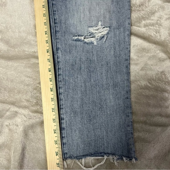 Pistola Presley HIGH-RISE Distressed Straight Leg Jeans Womens Size 30 crop - Picture 11 of 11